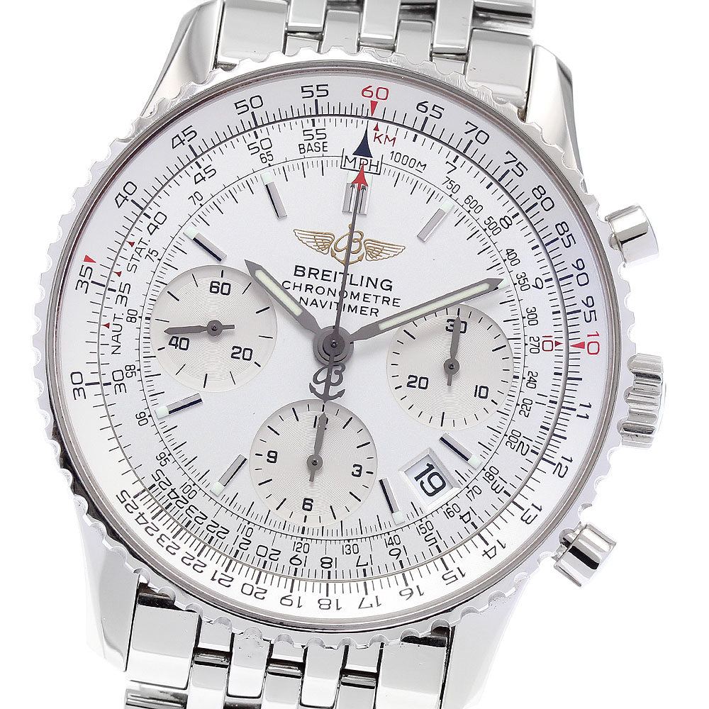 BREITLING Navitimer A23322 Chronograph Silver Dial Automatic Men's Watch_883680