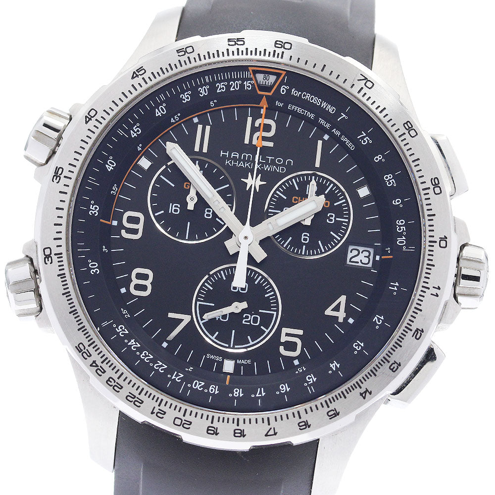 HAMILTON Khaki X-WIND H779120 Chronograph black Dial Quartz Men's Watch_883683