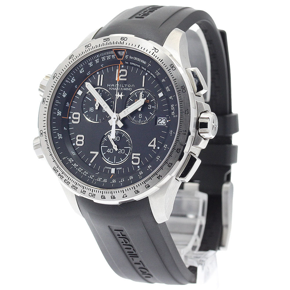 HAMILTON Khaki X-WIND H779120 Chronograph black Dial Quartz Men's Watch_883683