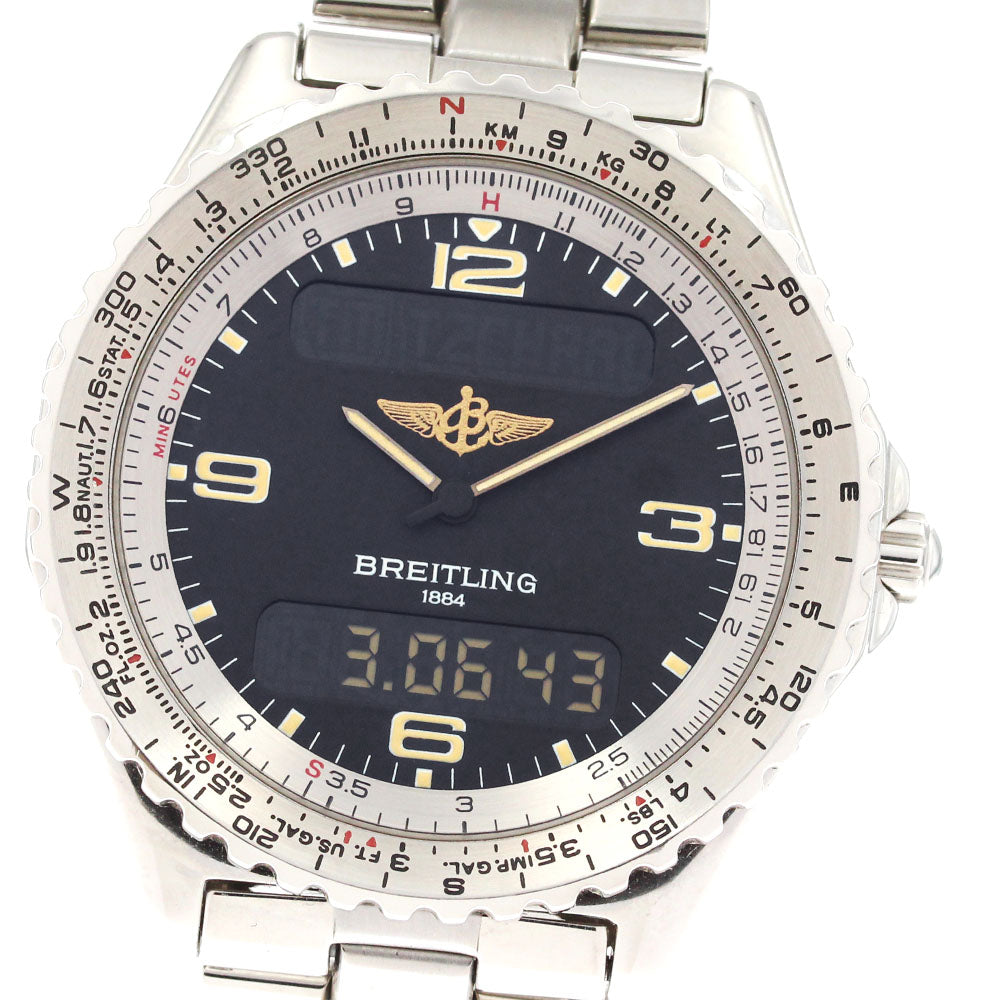 BREITLING Chronospace A56012 gray Dial Quartz Men's Watch_883685