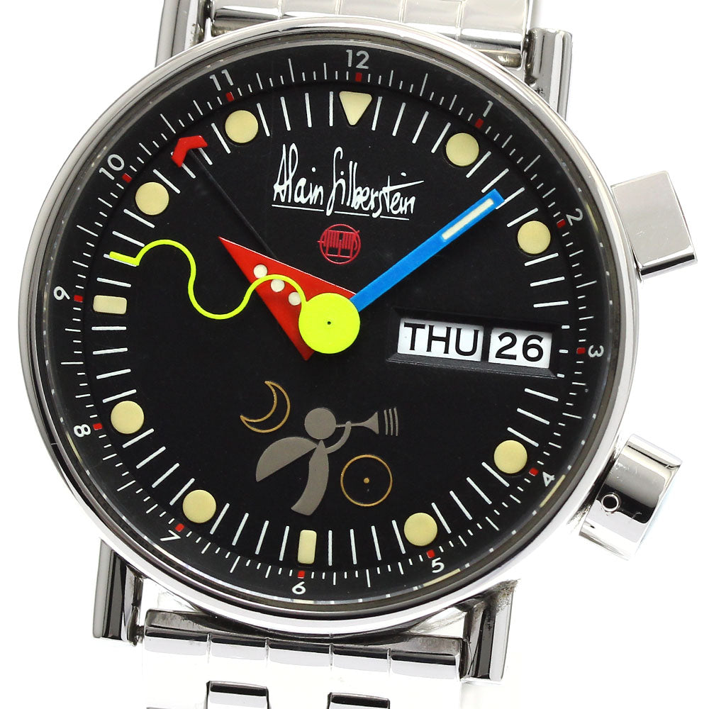 Alain Silberstein Le Reveil AS5008 alarm day date Automatic Men's Watch_883698