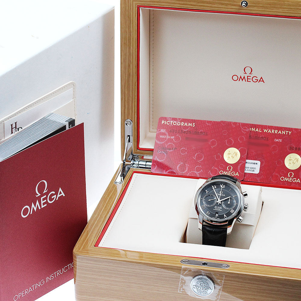 OMEGA De Ville Hour Vision 431.13.42.51.01.001 Date Chronograph black Dial Automatic Men's Watch_883706