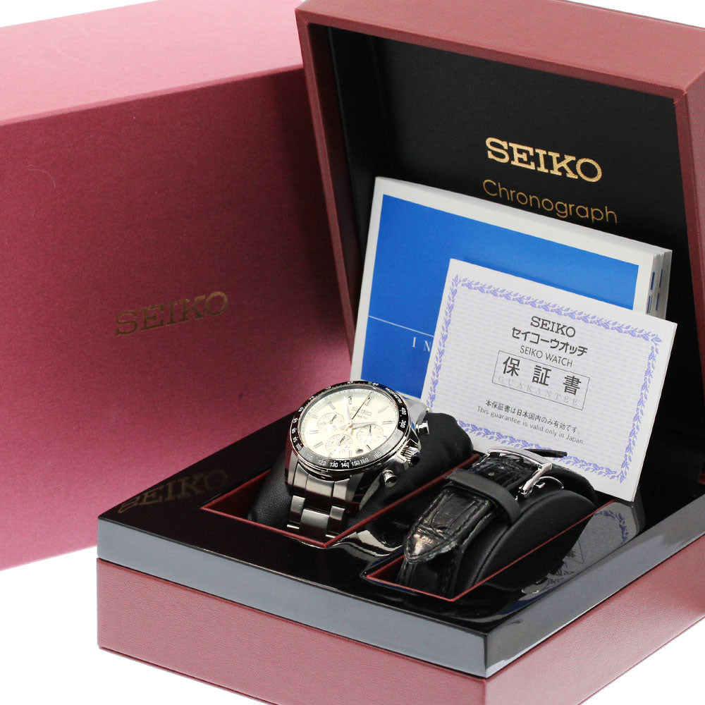 SEIKO Brightz Chronograph 50th Anniversary Limited Edition SDGZ005/8R28-00S0 Date Silver Dial Automatic Men's Watch_883709