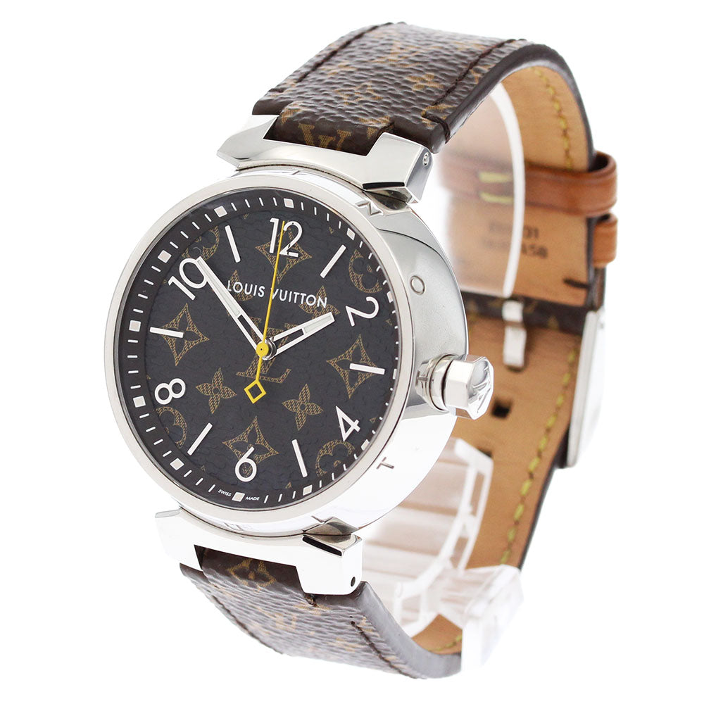LOUIS VUITTON Tambour QA072 Monogram Brown Dial Quartz Men's Watch_883727