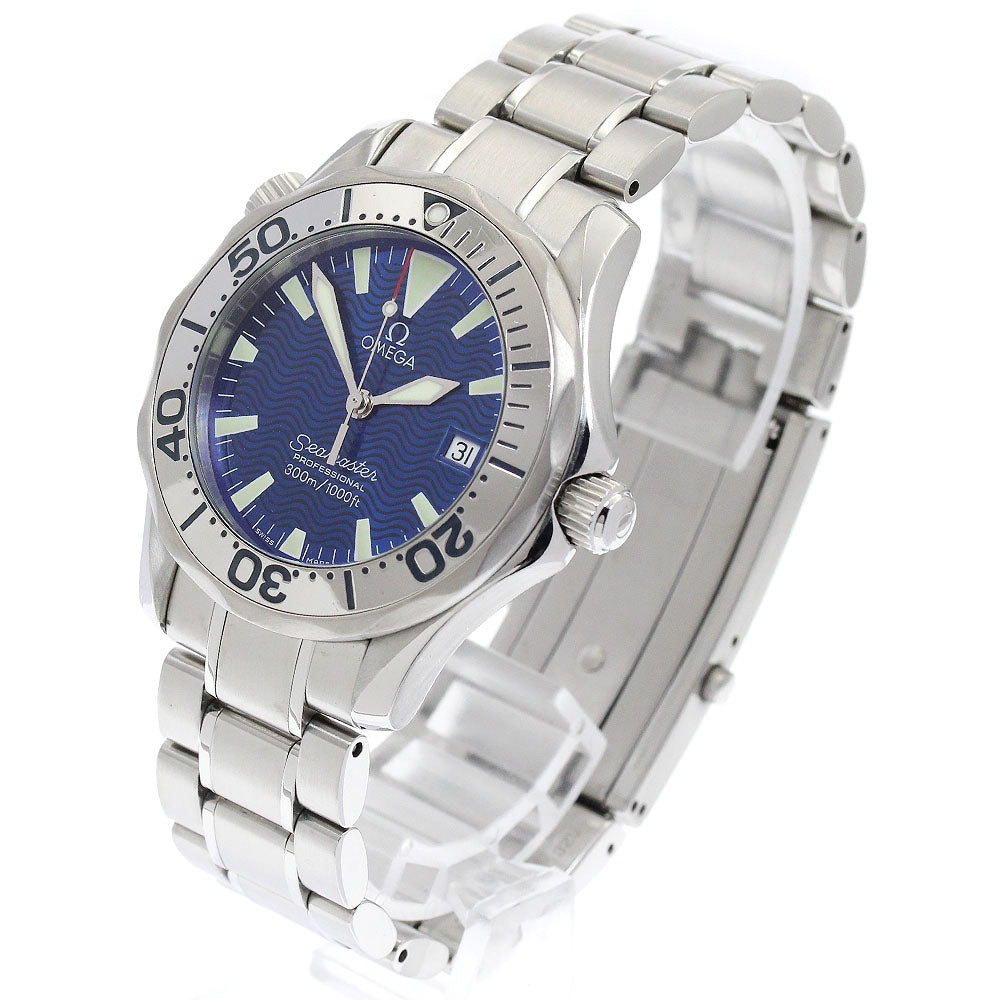 OMEGA Seamaster300 2263.80 Date Blue Dial Quartz Boy's Watch_883729