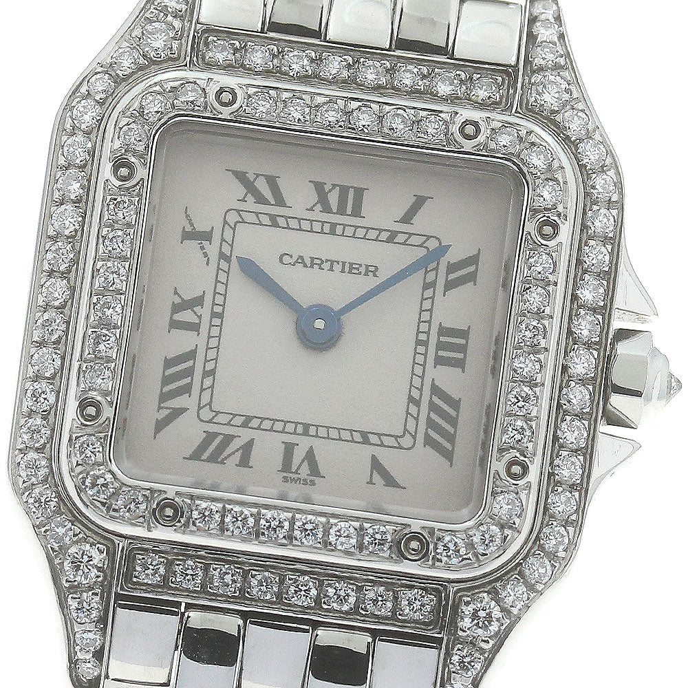 CARTIER PANTHERESM W25033P5 After diamond bezel beige Dial Quartz Ladies Watch_883747