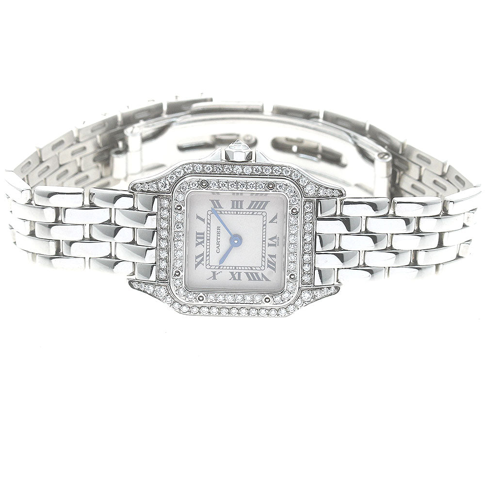 CARTIER PANTHERESM W25033P5 After diamond bezel beige Dial Quartz Ladies Watch_883747