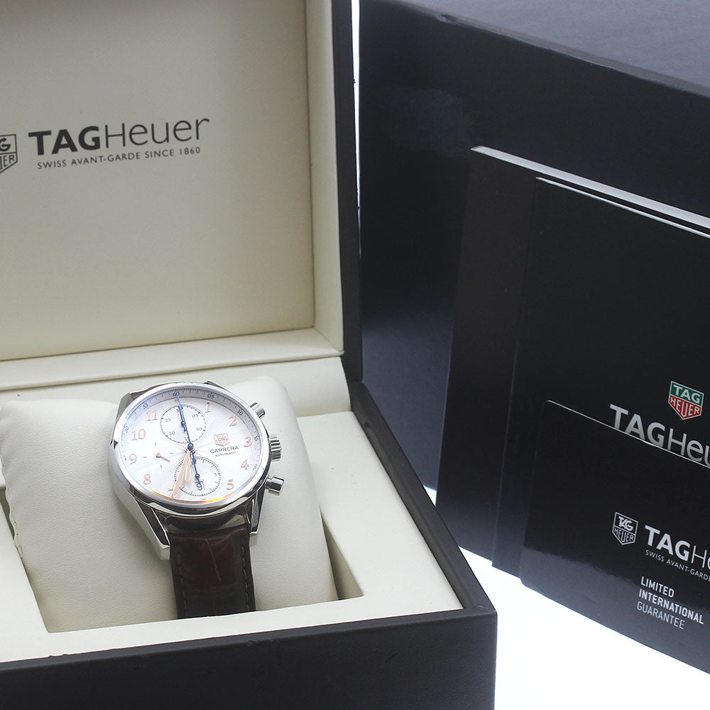 TAG HEUER Carrera Heritage CAS2112.FC6291 Caliber 16 Chronograph Silver Dial Automatic Men's Watch_883752