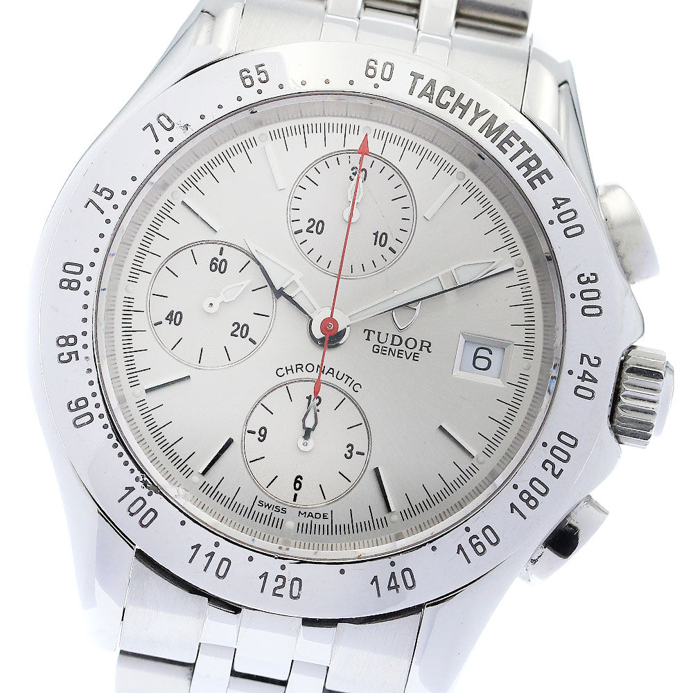 TUDOR Chronautic 79380P Date Cal.7750 Silver Dial Automatic Men's Watch_883780