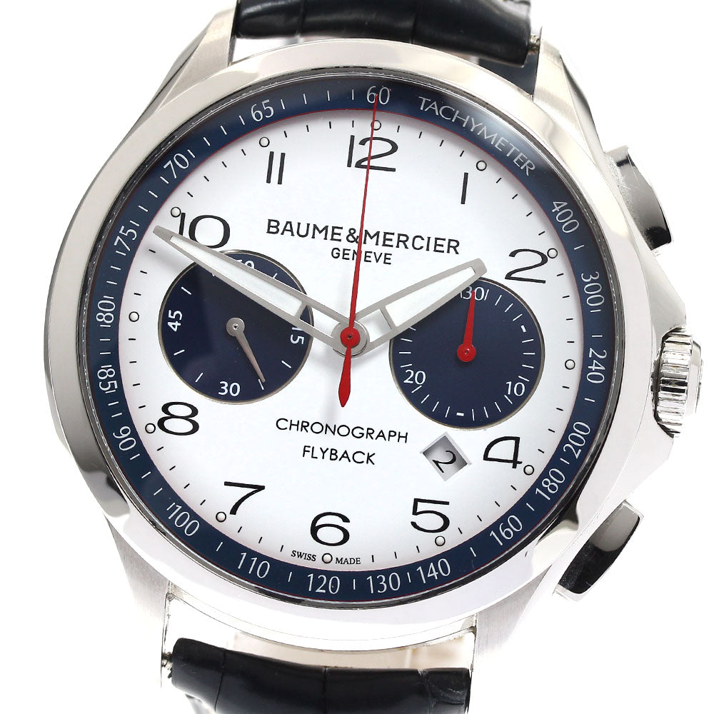 Baume & Mercier Clifton MOA10368 Chronograph white Dial Automatic Men's Watch_883781