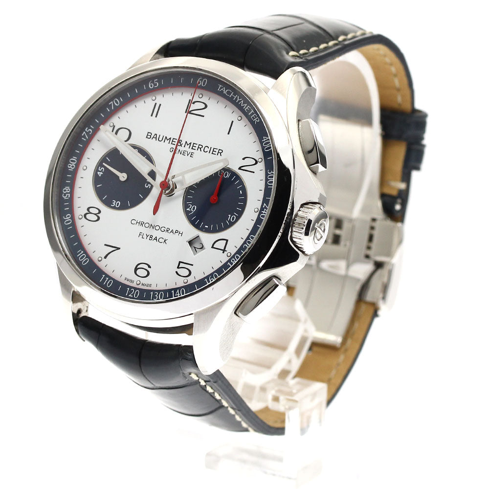 Baume & Mercier Clifton MOA10368 Chronograph white Dial Automatic Men's Watch_883781