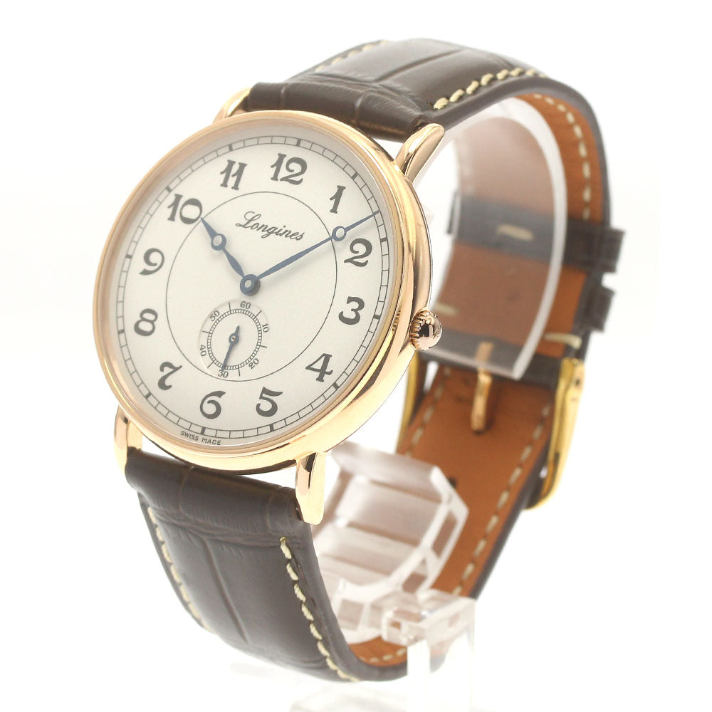 LONGINES Plaisance Heritage L4.785.8 K18PG Date beige Dial Automatic Men's Watch_883787