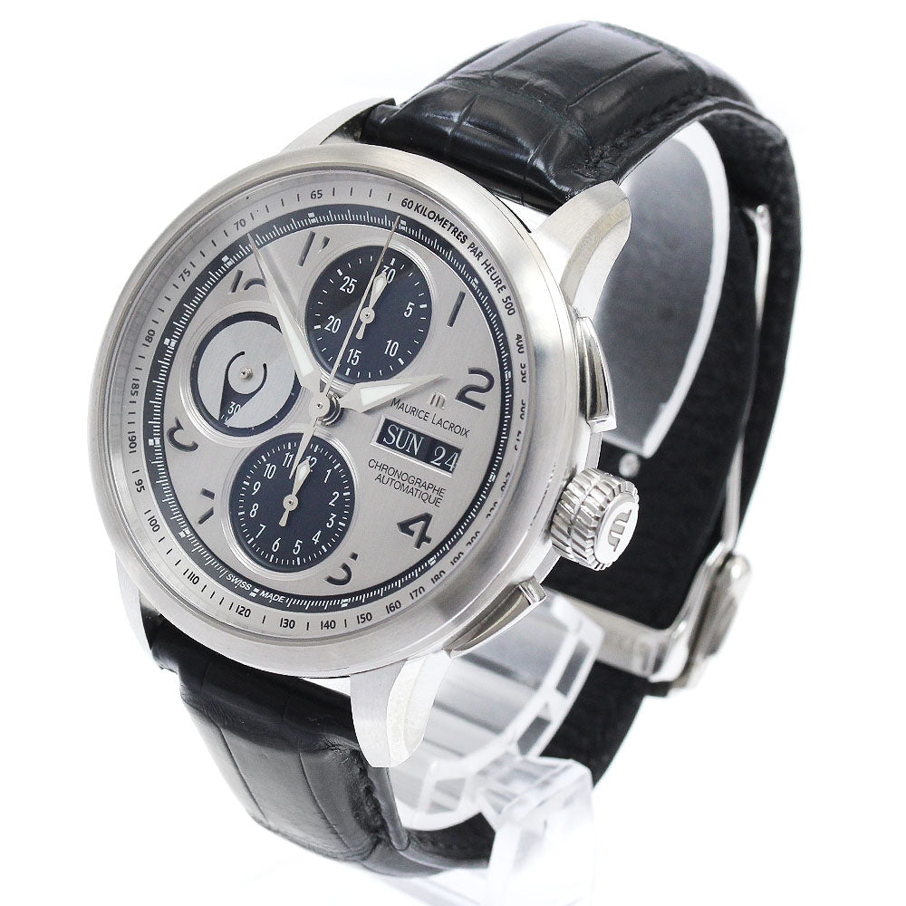 MAURICE LACROIX Masterpiece Master Chrono MP6348 Day date Silver Dial Automatic Men's Watch_883793
