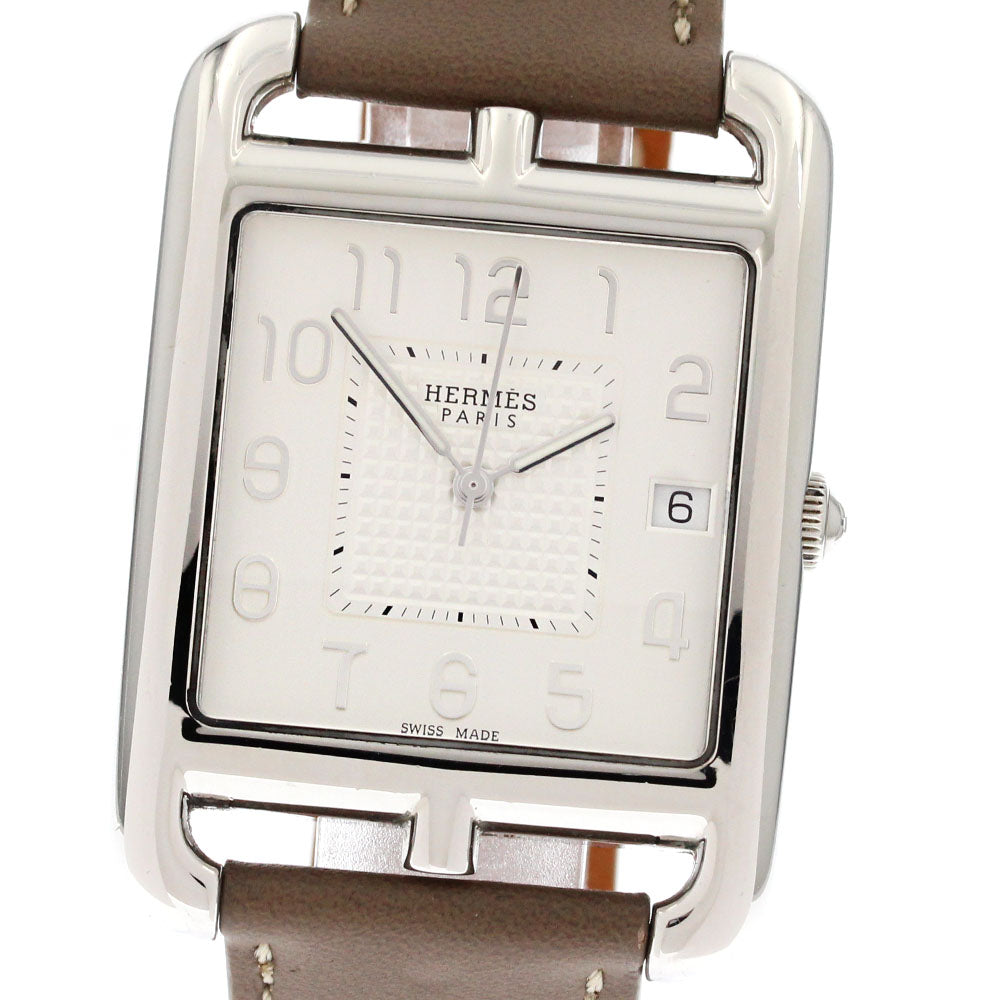 HERMES Cape Cod CC1.810 Date Silver Dial Quartz Men's Watch_883803