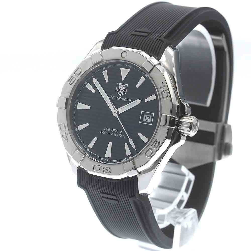 TAG HEUER Aqua racer WAY2110 Date Black Dial Automatic Men's Watch_883804
