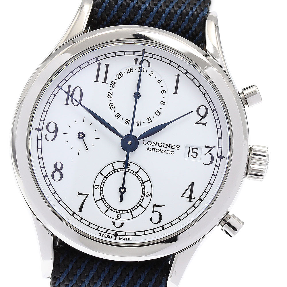 LONGINES Heritage Classic L2.815.4 Chronograph white Dial Automatic Men's_883807