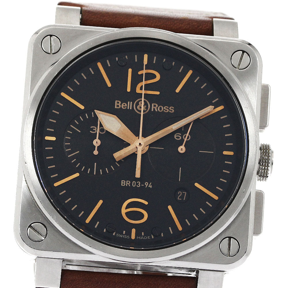 Bell＆Ross Golden Heritage BR0394-ST-G-HE-SCA Date Automatic Men's Watch_883830