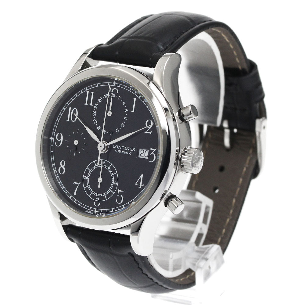 LONGINES Heritage Classic L2.815.4 Chronograph black Dial Automatic Men's Watch_883831