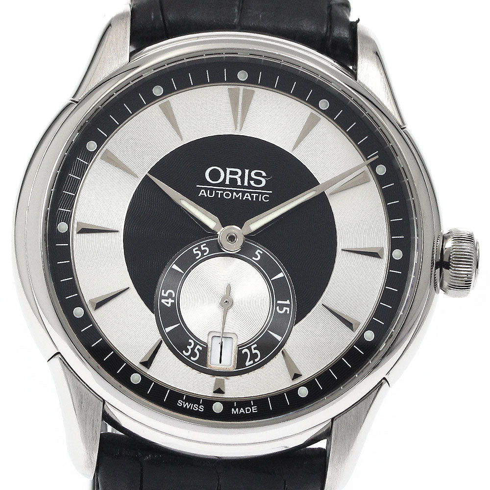 ORIS Artelier 7582 Date Small Second Silver / Black Dial Automatic Men's Watch_883832