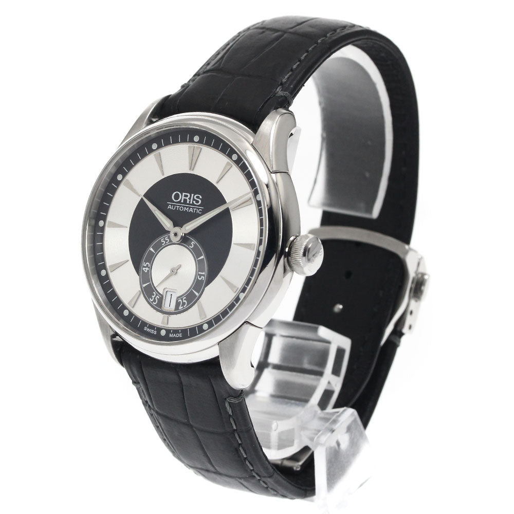 ORIS Artelier 7582 Date Small Second Silver / Black Dial Automatic Men's Watch_883832