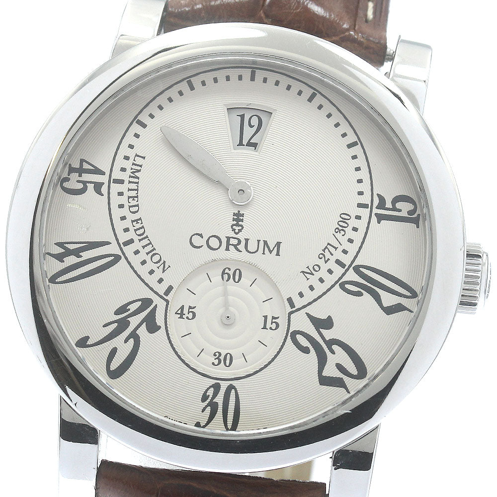 CORUM Classical Jumping Hours 154.201.20 Date Silver Dial Hand Winding Men's Watch_883850