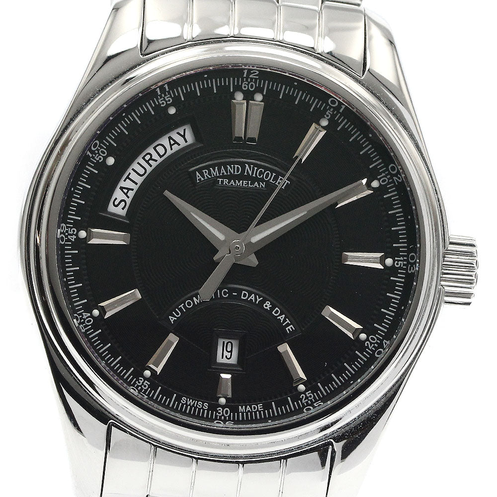 ARMAND NICOLET MO2 Day date black Dial Automatic Men's Watch_883853