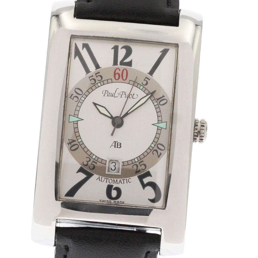 PaulPicot American bridge Date Silver Dial Automatic Men's Watch_883856