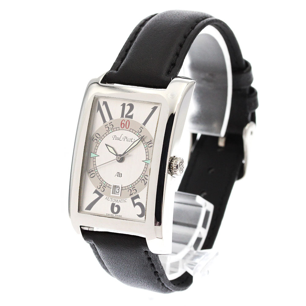 PaulPicot American bridge Date Silver Dial Automatic Men's Watch_883856
