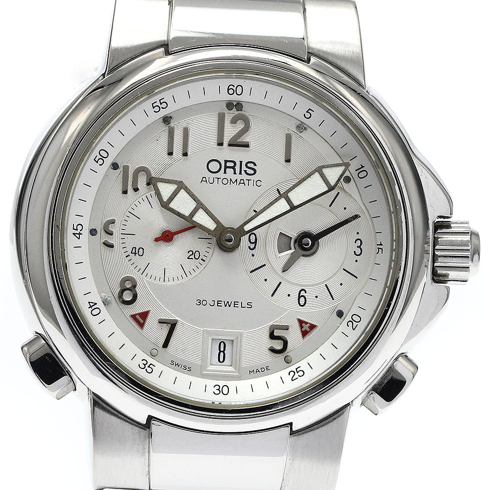 ORIS classic world timer 7494 Date Silver Dial Automatic Men's Watch_883857