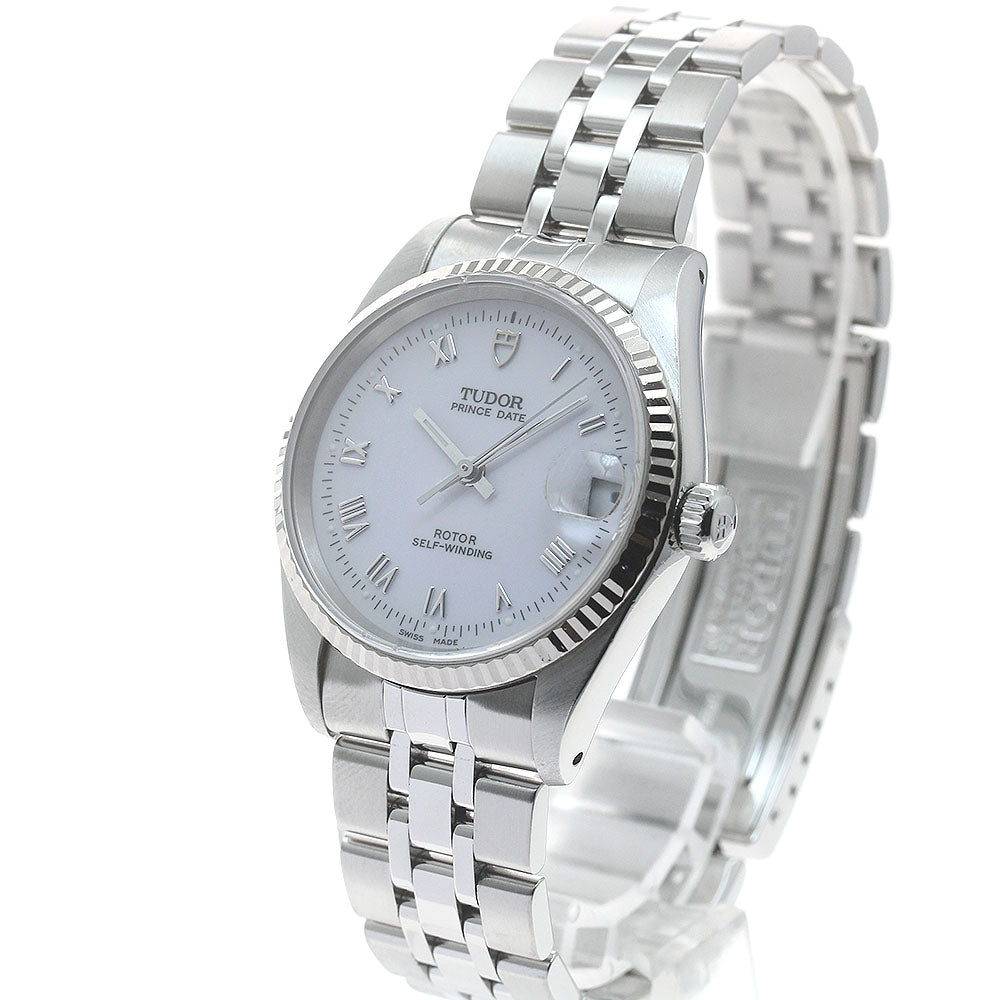 TUDOR Prince Date 72034 WG bezel white Dial Automatic Boy's Watch_883865