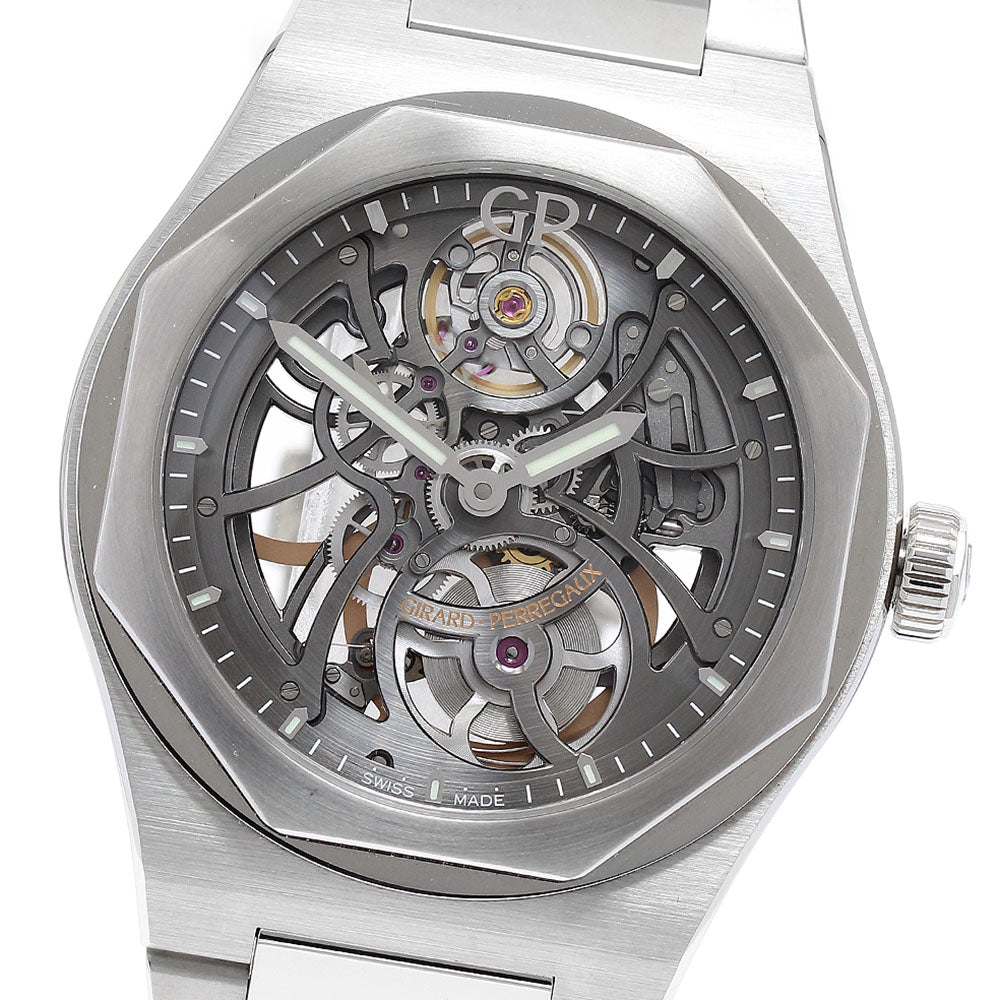 GIRARD PERREGAUX Lore art 81015-11-001-11A skeleton Automatic Men's Watch_883866