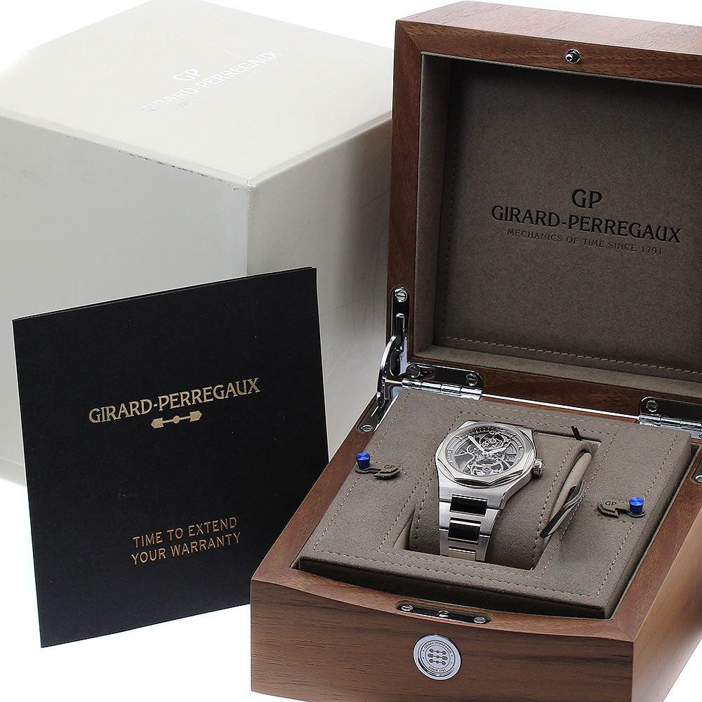 GIRARD PERREGAUX Lore art 81015-11-001-11A skeleton Automatic Men's Watch_883866