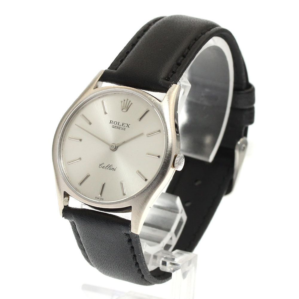 ROLEX Cellini 3804 K18WG Cal.1600 Silver Dial Hand Winding Men's Watch_883876