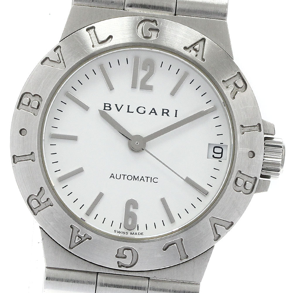 BVLGARI Diagono LCV29S Date White Dial Automatic Ladies Watch_883893