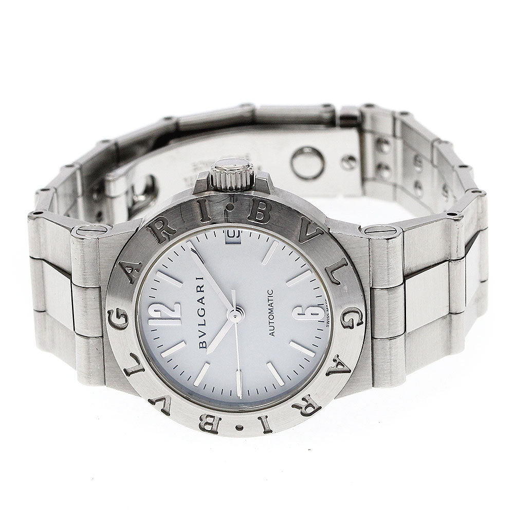 BVLGARI Diagono LCV29S Date White Dial Automatic Ladies Watch_883893