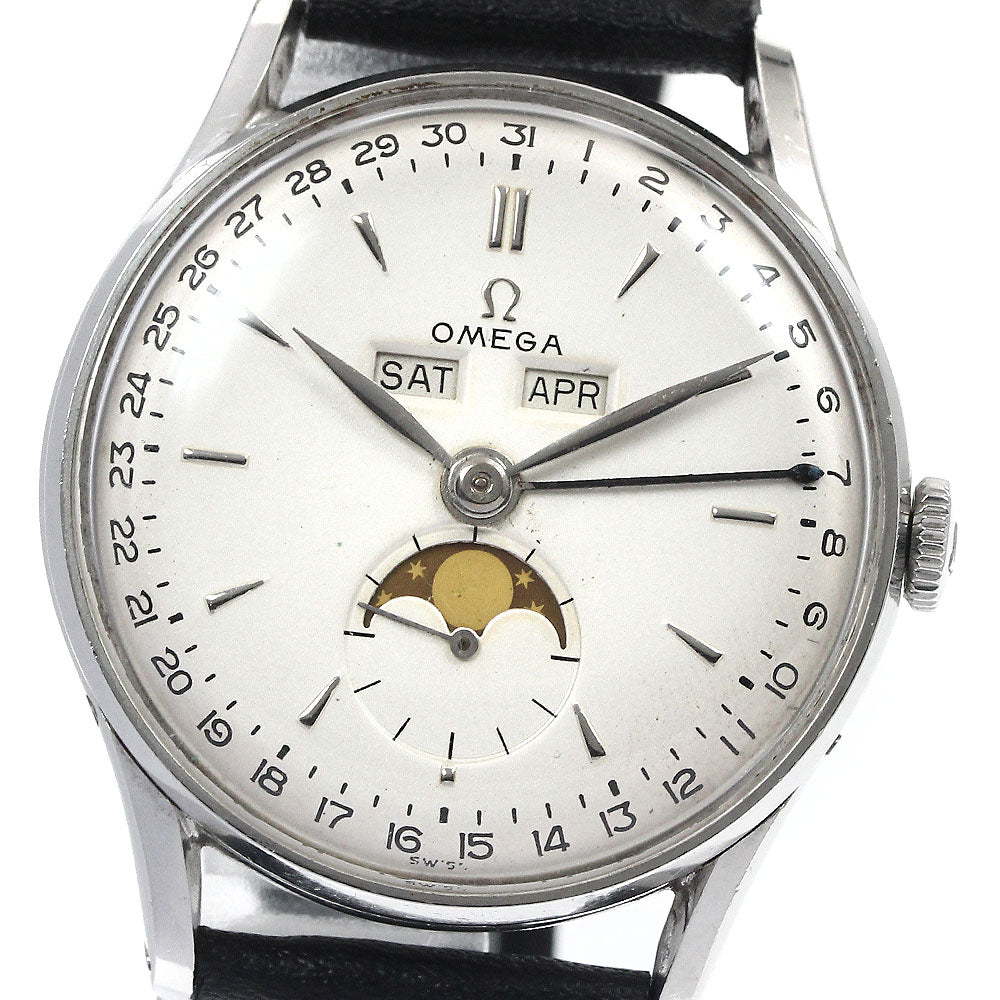 OMEGA 2471/1 Cal.381 Triple calendar moon phase Hand Winding Men's Watch_883948