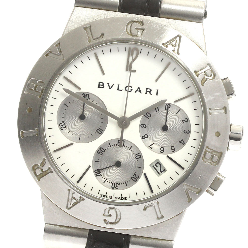 BVLGARI Diagono Sports CH35S Chronograph Silver Dial Quartz Men's Watch_883954