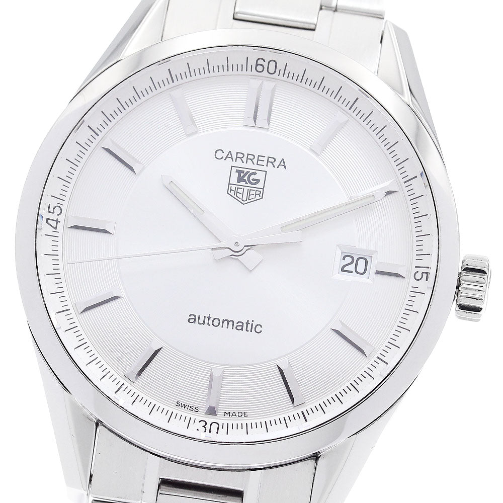 TAG HEUER Carrera Caliber 5 WV211A-0 Date Silver Dial Automatic Men's_883956