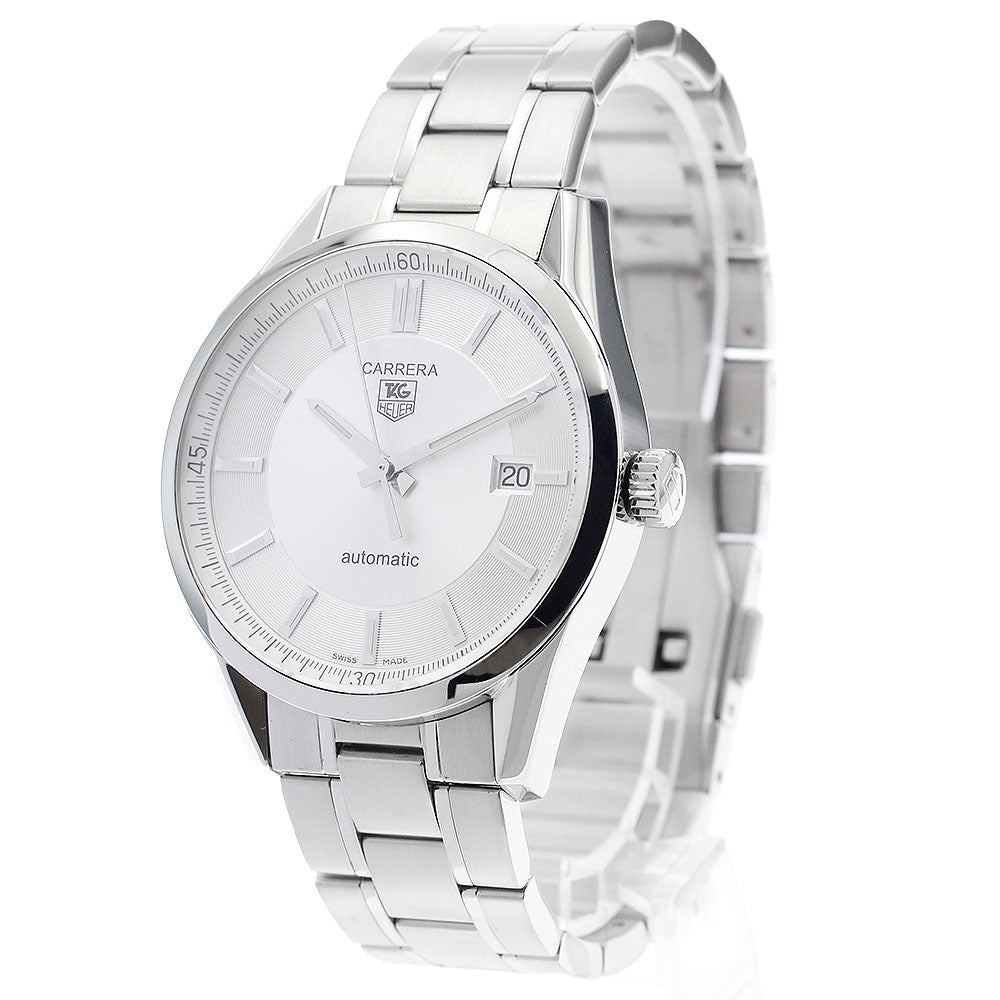 TAG HEUER Carrera Caliber 5 WV211A-0 Date Silver Dial Automatic Men's_883956