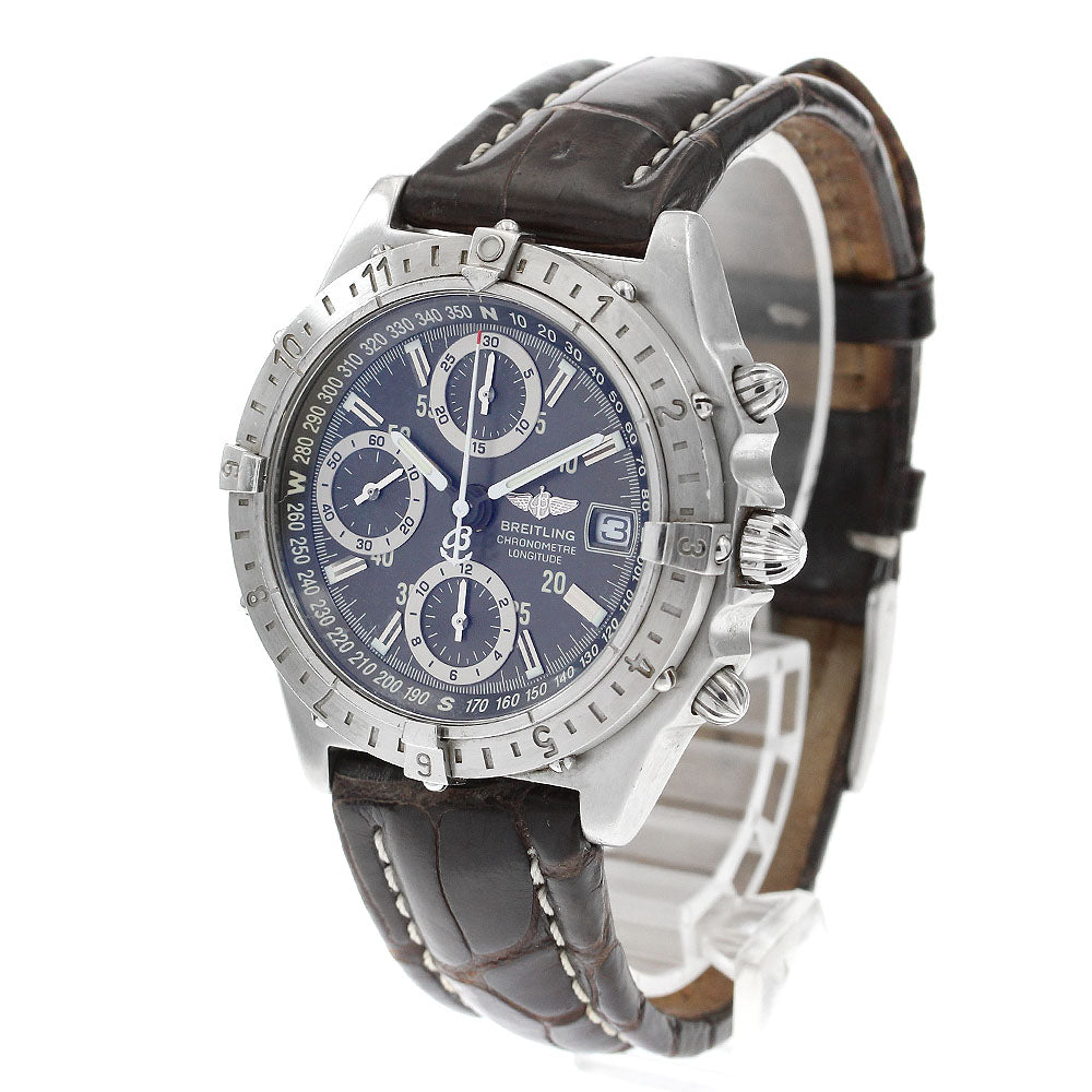 BREITLING Chronomat Longitude A20348 GMT gray Dial Automatic Men's Watch_883965