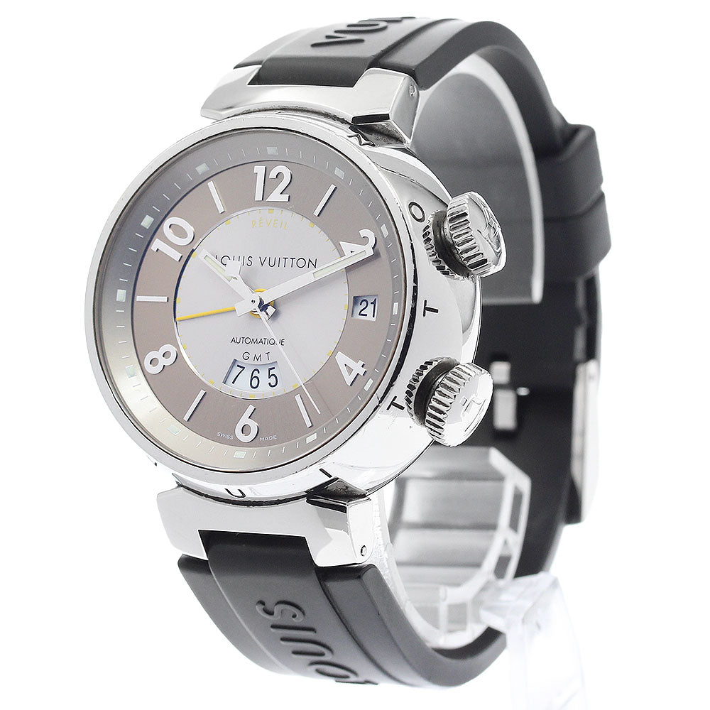 LOUIS VUITTON Tambourg GMT Rebeille Q1152 Alarm date Automatic Men's_883968