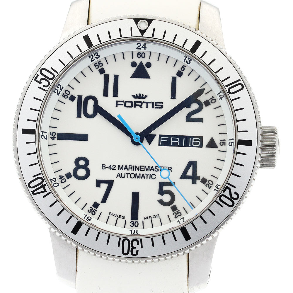 FORTIS B-42 Marine Master 647.11.158 Day date white Dial Automatic Men's_883976