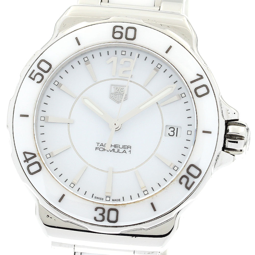 TAG HEUER Formula 1 WAH1211 Date white Dial Quartz Ladies Watch_883995
