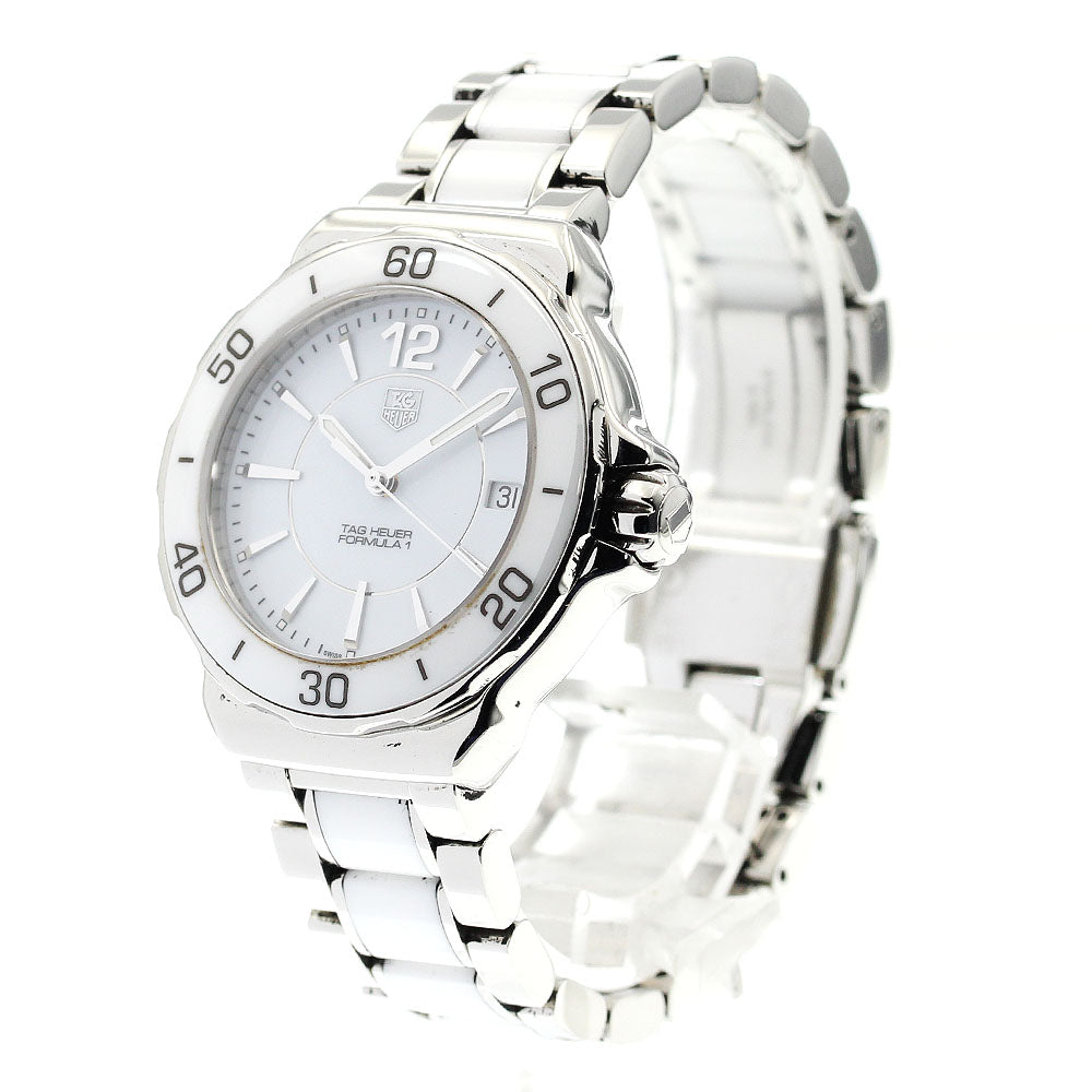 TAG HEUER Formula 1 WAH1211 Date white Dial Quartz Ladies Watch_883995