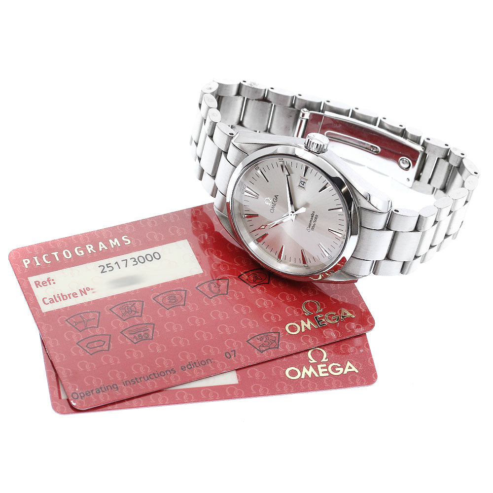 OMEGA Seamaster Aqua Terra 2517.30 Date Silver Dial Quartz Men's Watch_884004