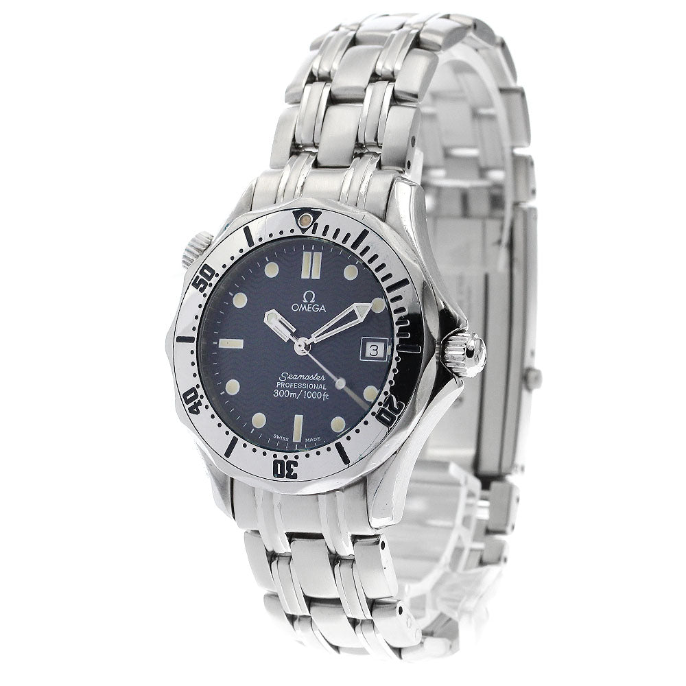 OMEGA Seamaster300 2562.80 Date Navy Dial Quartz Boy's Watch_884034