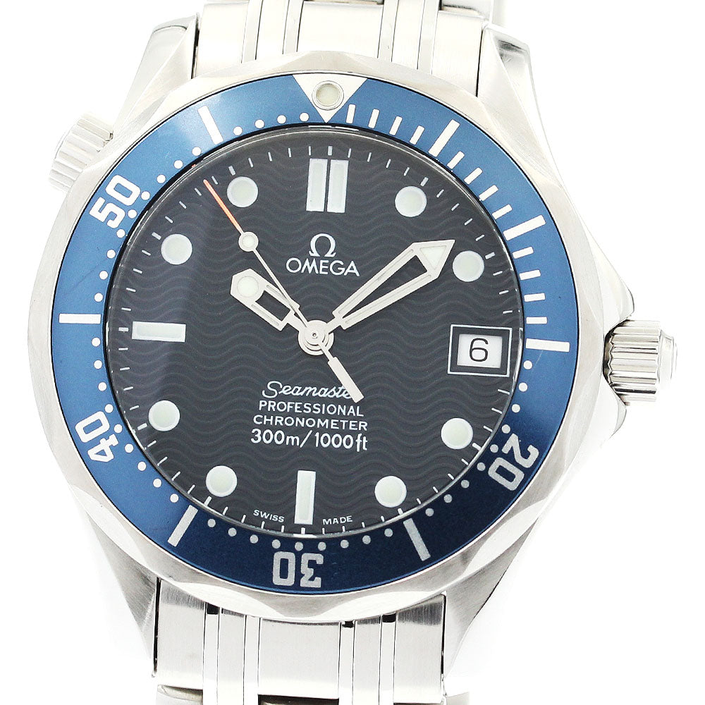 OMEGA Seamaster300 2551.80 Date Navy Dial Automatic Boy's Watch_884036