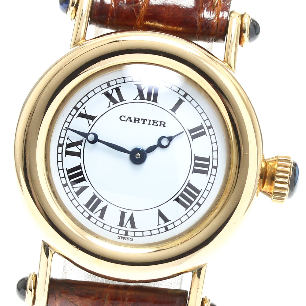 CARTIER Diavolo SM W1507551 18K Yellow Gold white Dial Quartz Ladies Watch_884050