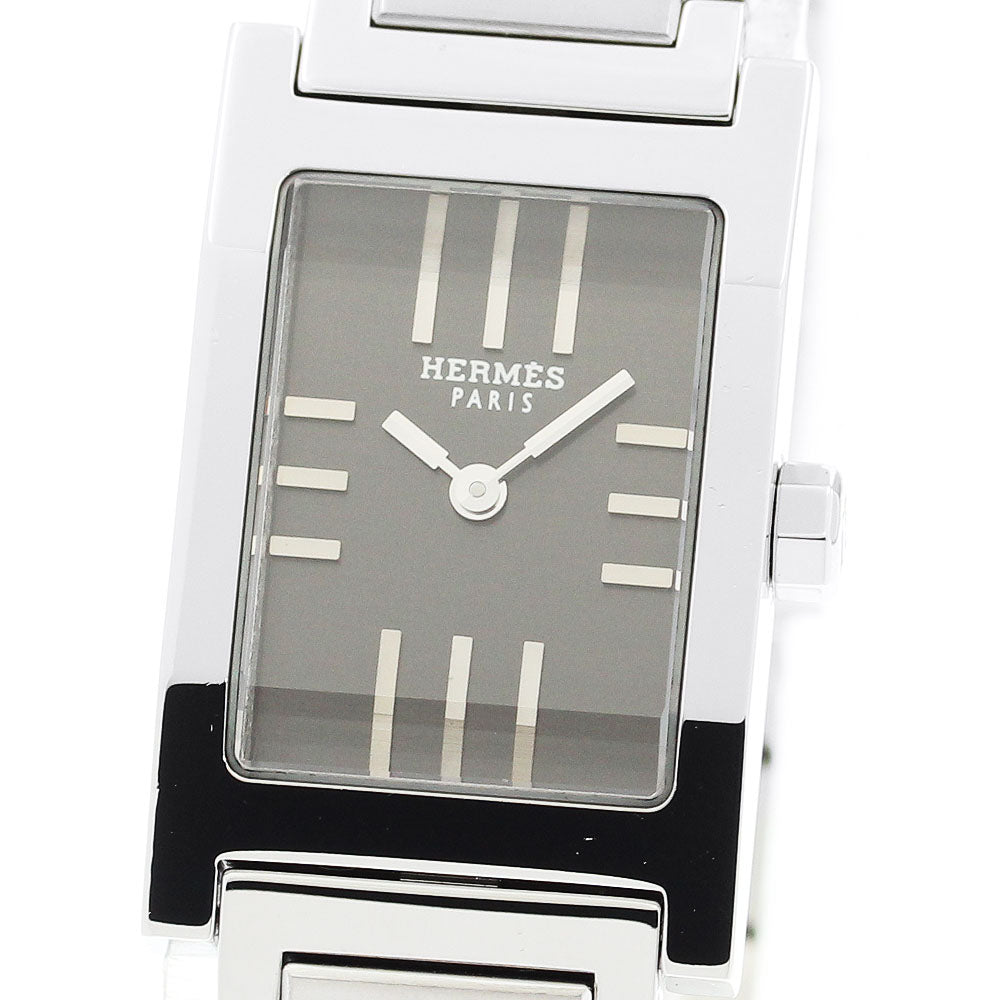 HERMES tandem TA1.210 gray Dial Quartz Ladies Watch_884082