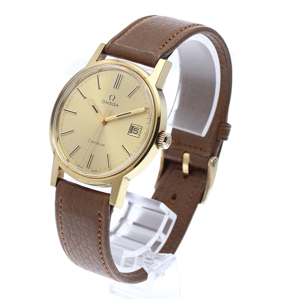OMEGA Geneve 136-0104 Date Cal.1030 gold Dial Hand Winding Men's Watch_884084